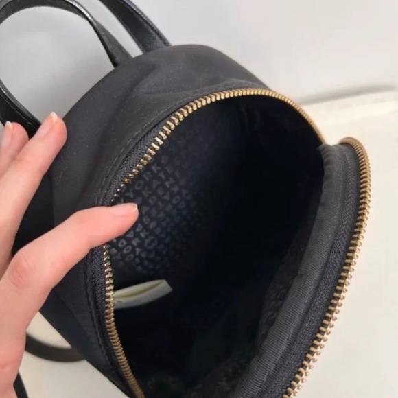 Kate Spade Mini Backpack, black, like new - Picture 3 of 4